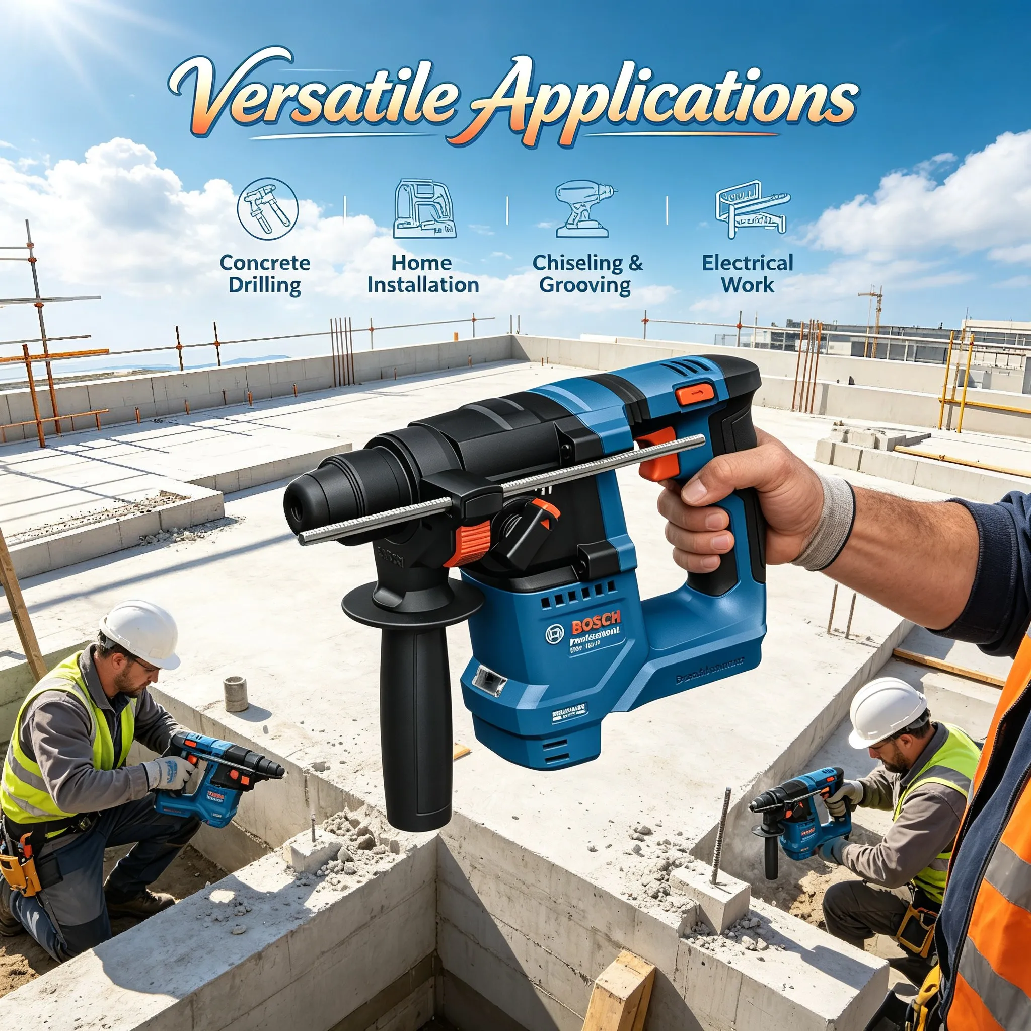 Martelo rotativo sem fio BOSCH - Power Tools Professional avaliação e preço
